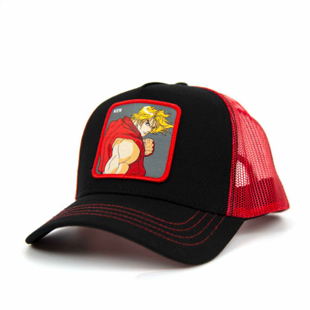 Street Fighter Ken Patch Trucker Hat